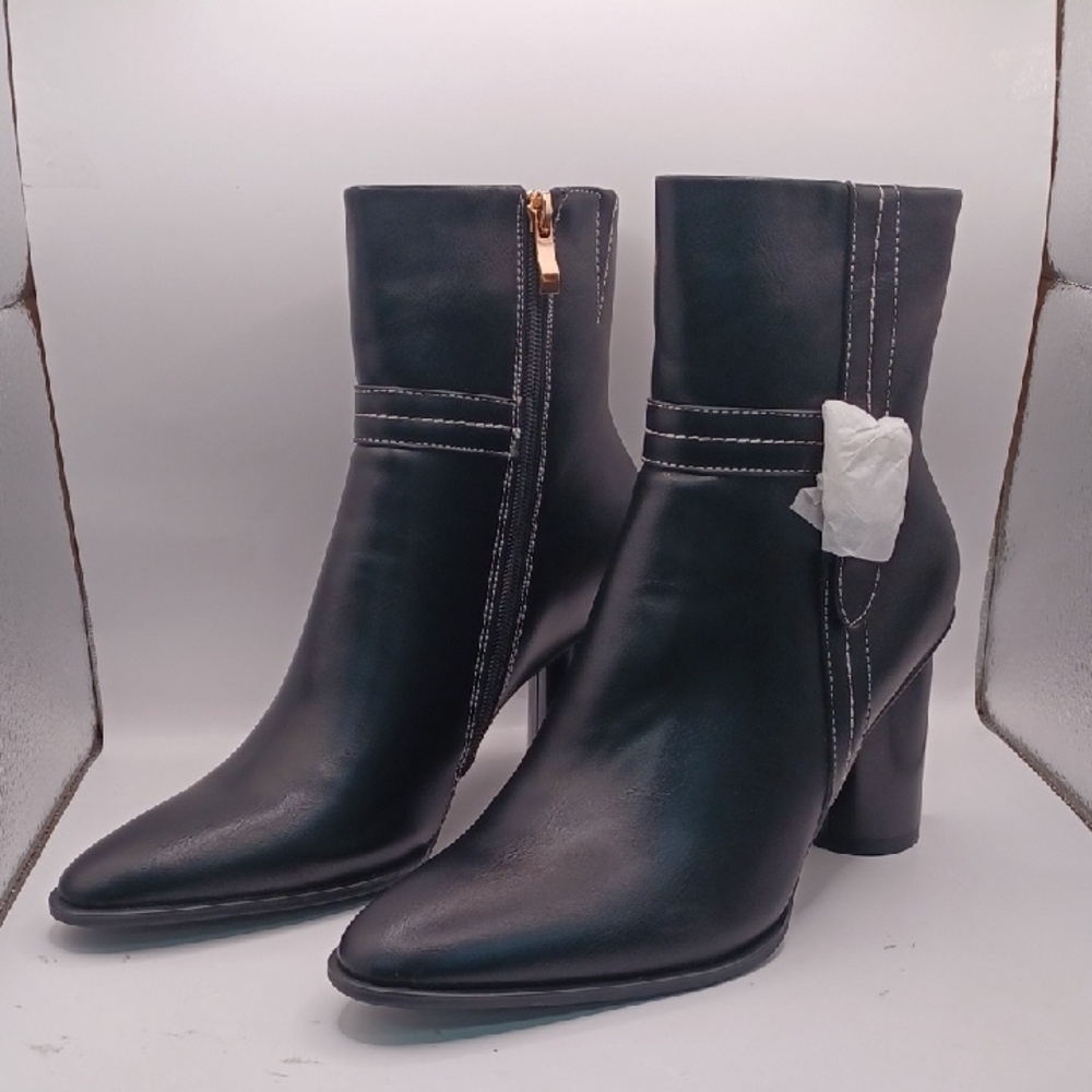 NEW Torgeis London 3" Heeled Boot-Black Women Size 8 US
